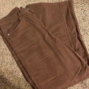 h&m wide leg high waisted twill pants